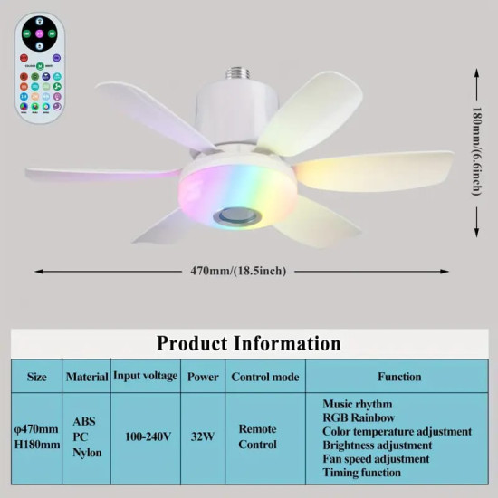 Flower Fan-White Flower Fan-White