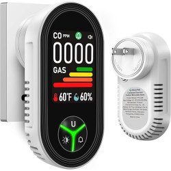 4 in1 Plug in 4-in-1 Natural Gas Alarm & Carbon Monoxide Detectors