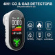 4 in1 Plug in 4-in-1 Natural Gas Alarm & Carbon Monoxide Detectors