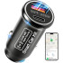 Vehicle Tracking & Fast Phone Charging – Smart Car Charger with Built-In Locator  