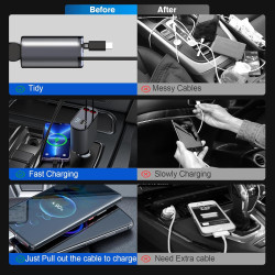 Vehicle 4n1 Retractable Charger Stary Edition