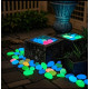 50pcs Colourful Glowing Pebbles 