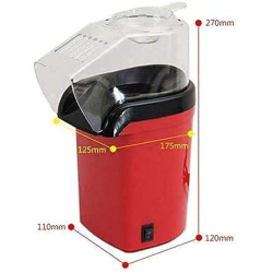 Make Fresh, Oil-Free Popcorn in Minutes – Hot Air Popcorn MakerNo oil popcorn Machine 