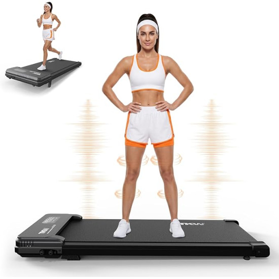 Walk, Work & Burn Calories at Home – 3-in-1 Incline Walking Pad with Vibration Plate 