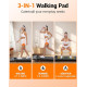 Walk, Work & Burn Calories at Home – 3-in-1 Incline Walking Pad with Vibration Plate 