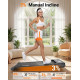 Walk, Work & Burn Calories at Home – 3-in-1 Incline Walking Pad with Vibration Plate 