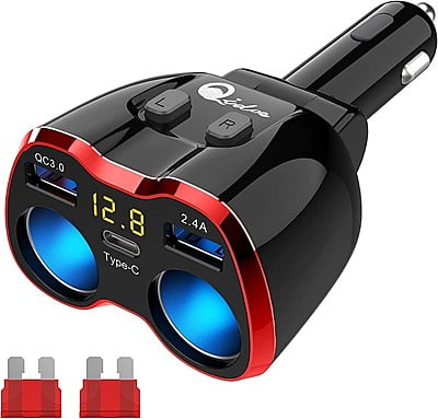 5 in 1 Multi-function Car Charger (fast charging & mp3 player)