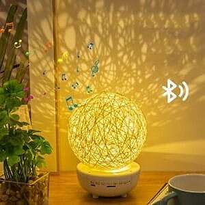Bluetooth-compatible Music LED Night Light Romantic Dimmable Starry Table Lamp Bedside  Moon Lamps