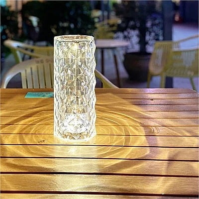 16 Color Touch Rose Crystal Lamp